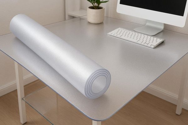 Heavy Duty Frosted PVC Table Pad For Transparent Desk Protection And Heat Resistant Surface Cover