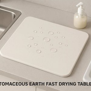 Diatomaceous Earth Fast Drying Table Pad For Kitchen Sink And Bathroom Counter Water Absorption