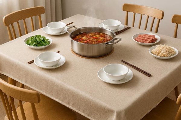 Anti Scald Insulated Tablecloth For Hot Pot Dining And Heat Resistant Tabletop Protection Cover