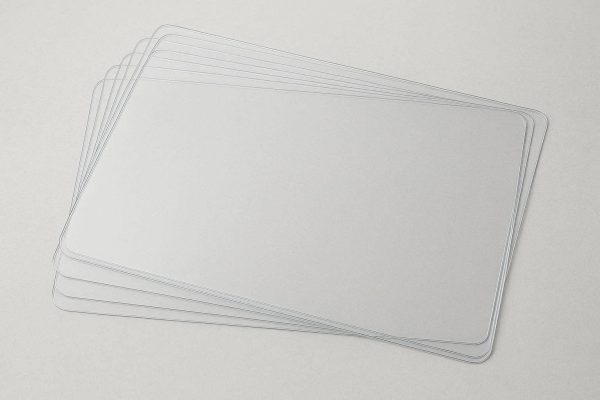 Clear Plastic Placemats Set Of 6 For Transparent Table Protection And Easy Wipe Clean Daily Use